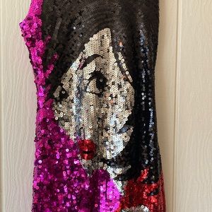 All over sequin dress